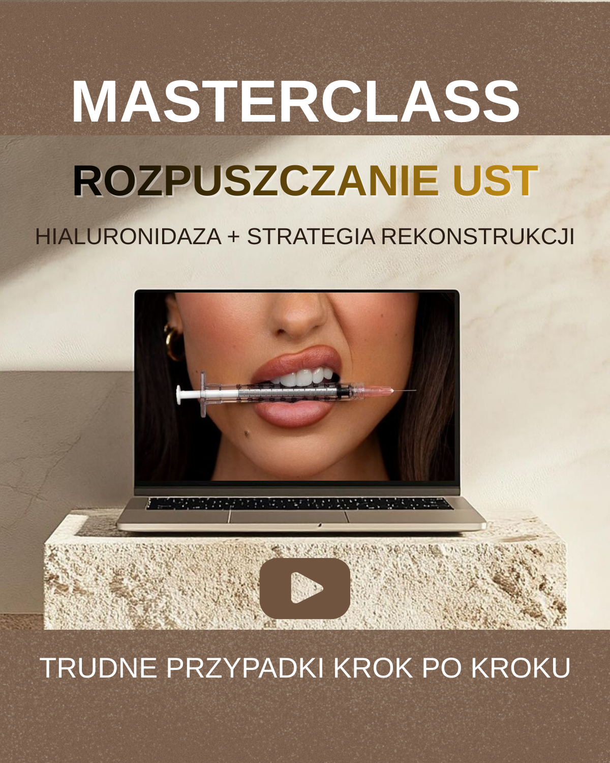 Szkolenie online. <br>Hialuronidaza - rozpuszczenie, strategia rekonstrukcji - w wersji którą możesz wdrożyć od razu w gabinecie.                 Bonus usta z blizną.</br>
